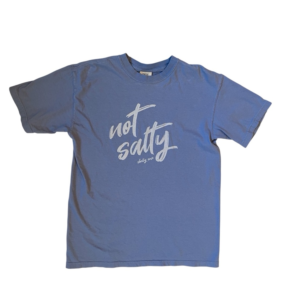 Women’s/Girls Shelly Cove blue short-sleeved Size M